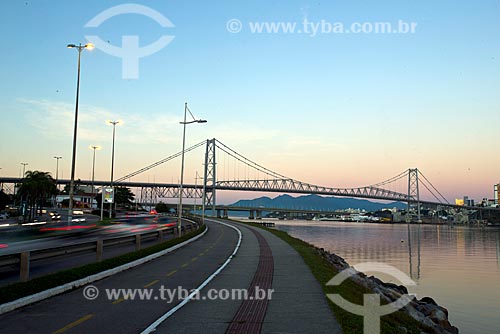  Vista da Ponte Hercílio Luz após reforma   - Florianópolis - Santa Catarina (SC) - Brasil