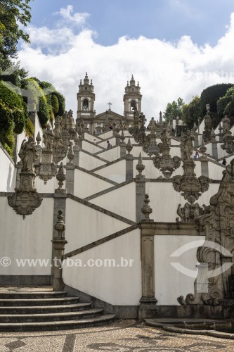 Escadaria do Santuário de Bom Jesus do Monte - Braga - Distrito de Braga - Portugal