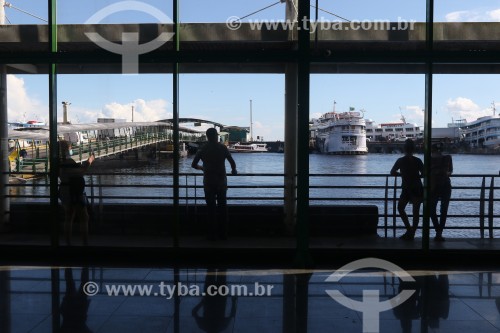 Porto Flutuante de Manaus  durante a maior cheia do Rio Negro desde o início dos registros em 1902 - Manaus - Amazonas (AM) - Brasil