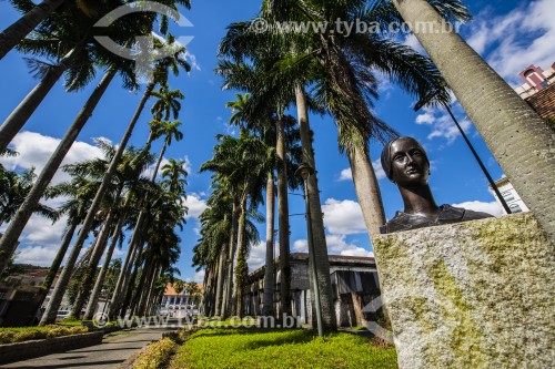 Busto de Dona Francisca na Alameda Brustlein - Joinville - Santa Catarina (SC) - Brasil