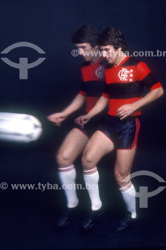 Zico - Jogador de futebol - Anos 80 - Rio de Janeiro - Rio de Janeiro (RJ) - Brasil