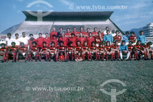 Time do Clube de Regatas do Flamengo - Futebol - Anos 70 - Rio de Janeiro - Rio de Janeiro (RJ) - Brasil