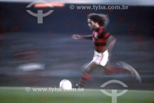 Jogador de Futebol - Clube de Regatas do Flamengo - Anos 80 - Rio de Janeiro - Rio de Janeiro (RJ) - Brasil
