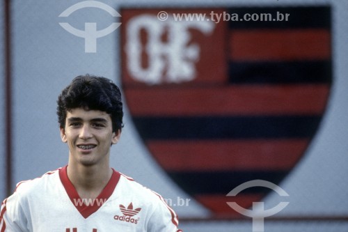 Bebeto - Jogador de Futebol - Clube de Regatas do Flamengo - Anos 80 - Rio de Janeiro - Rio de Janeiro (RJ) - Brasil