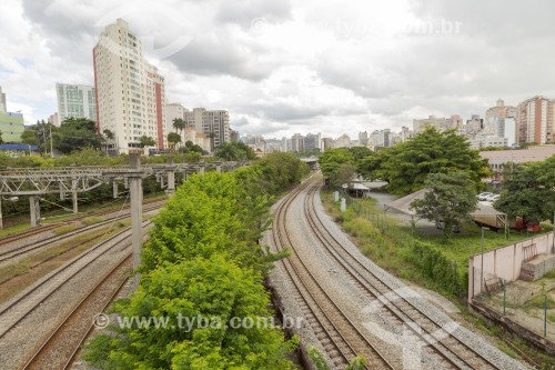 Trecho urbana de linha férrea explorada pelas empresas Vale, MRS Logística e Ferrovia Centro Atlântica - Belo Horizonte - Minas Gerais (MG) - Brasil