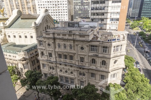 Fachada do prédio do Clube Naval (1910) na Avenida Rio Branco - Rio de Janeiro - Rio de Janeiro (RJ) - Brasil