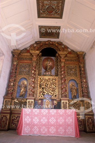 Altar na Igreja e Convento de Nossa Senhora dos Anjos - Cabo Frio - Rio de Janeiro (RJ) - Brasil