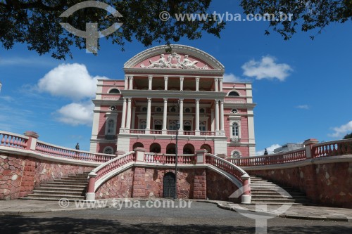 Fachada do Teatro Amazonas (1896) - Manaus - Amazonas (AM) - Brasil