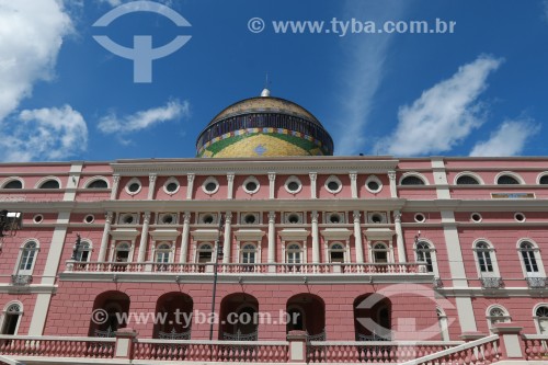 Fachada do Teatro Amazonas (1896) - Manaus - Amazonas (AM) - Brasil