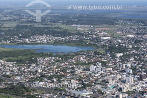 Cidade de Osório vista do Mirante do Morro da Borússia - Osório - Rio Grande do Sul (RS) - Brasil