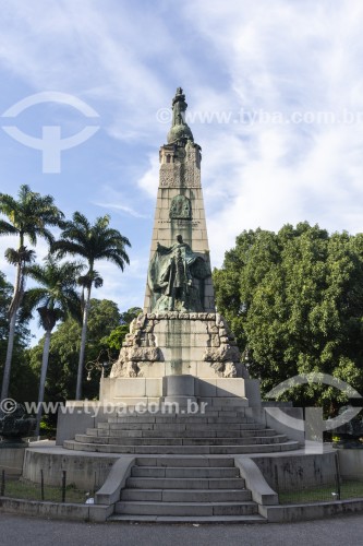 Monumento positivista em homenagem à Benjamin Constant no Campo de Santana (1880) - Rio de Janeiro - Rio de Janeiro (RJ) - Brasil