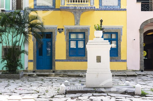 Casarios históricos coloridos no Largo do Boticário  - Rio de Janeiro - Rio de Janeiro (RJ) - Brasil