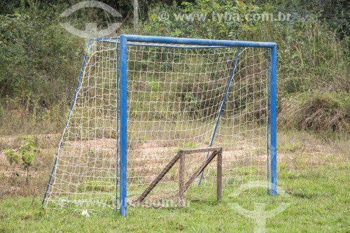 Traves de futebol (gol) em área rural - Chapada dos Veadeiros - Alto Paraíso de Goiás - Goiás (GO) - Brasil
