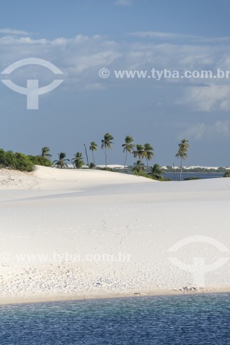 Lagoa e dunas no Parque Nacional dos Lençóis Maranhenses  - Santo Amaro do Maranhão - Maranhão (MA) - Brasil