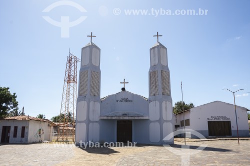 Fachada da Igreja de Nossa Senhora da Conceição - Cajueiro da Praia - Piauí (PI) - Brasil