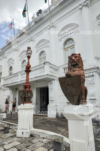 Fachada do Palácio dos Leões (1766) - sede do Governo do Estado  - São Luís - Maranhão (MA) - Brasil