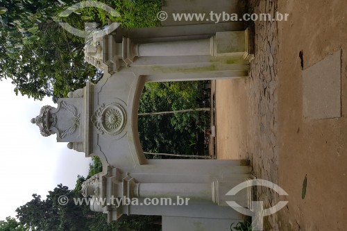 Portal da antiga Oficina de Granizar (Fábrica de Pólvora) - Jardim Botânico do Rio de Janeiro - Rio de Janeiro - Rio de Janeiro (RJ) - Brasil