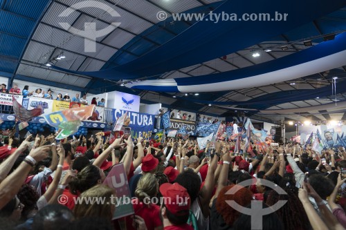 Comício de Lula na quadra da Escola de Samba Portela durante segundo turno das eleições 2022 - Rio de Janeiro - Rio de Janeiro (RJ) - Brasil