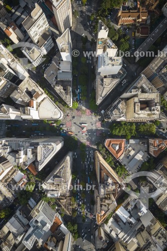 Foto feita com drone da Praça Sete de Setembro - Belo Horizonte - Minas Gerais (MG) - Brasil