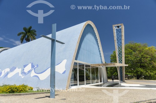Fachada da Igreja São Francisco de Assis (1943) - também conhecida como Igreja da Pampulha  - Belo Horizonte - Minas Gerais (MG) - Brasil