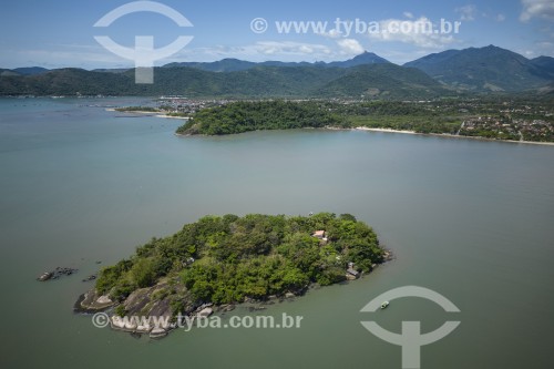 Foto feita com drone da Ilha dos Pássaros - Paraty - Rio de Janeiro (RJ) - Brasil