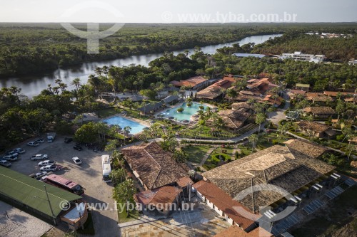 Foto feita com drone do Porto Preguiças Resort próximo ao Parque Nacional dos Lençóis Maranhenses  - Barreirinhas - Maranhão (MA) - Brasil