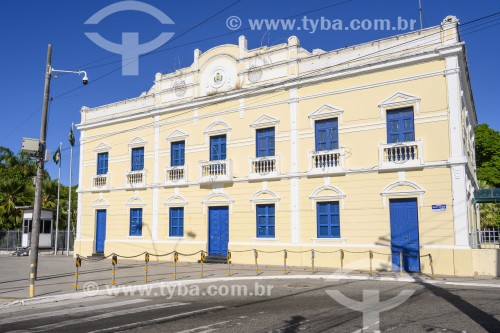 Palácio João Brígido que abriga o Paço Municipal - antigo Palácio Episcopal ou Palácio do Bispo - Fortaleza - Ceará (CE) - Brasil