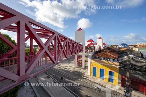 Ponte sobre o Espaço Rogaciano Leite Filho no Centro Dragão do Mar de Arte e Cultura - Fortaleza - Ceará (CE) - Brasil