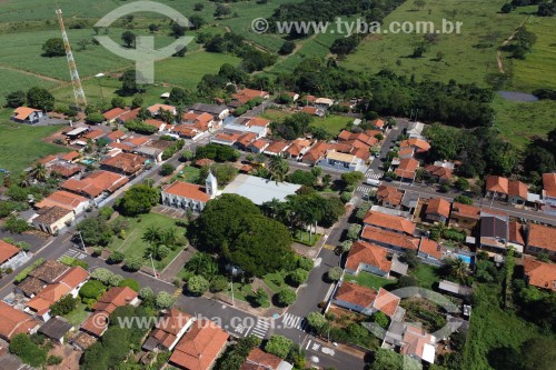 Foto feita com drone de Miraluz com a Capela de Santa Luzia - Neves Paulista - São Paulo (SP) - Brasil