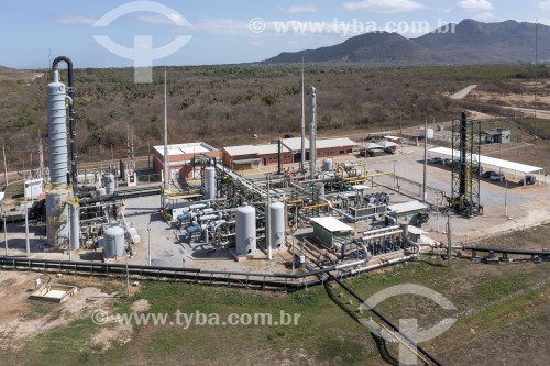 Foto feita com drone de Usina de Biogas - produção de gás biometano a partir do lixo do aterro sanitário municipal oeste de caucaia - Caucaia - Ceará (CE) - Brasil