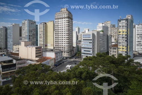 Foto feita com drone da Praça Tiradentes - Curitiba - Paraná (PR) - Brasil