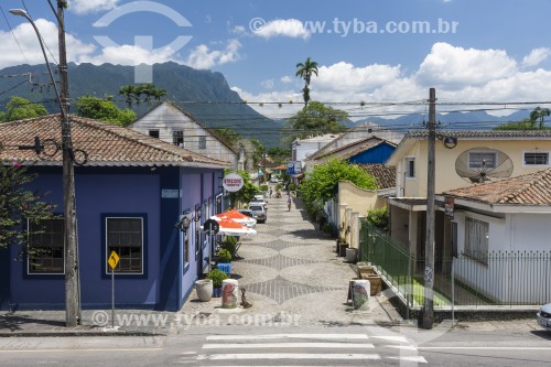 Rua de pedestres no centro histórico de Morretes - Morretes - Paraná (PR) - Brasil