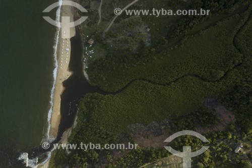Foto feita com drone da Praia Japara Grande - Prado - Bahia (BA) - Brasil