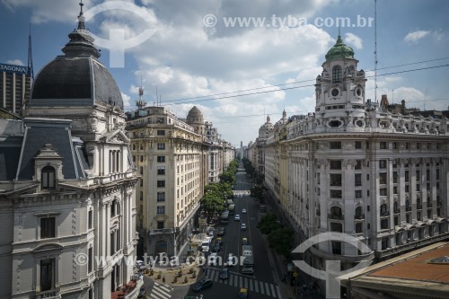 Foto feita com drone da Avenida Presidente Roque Sáenz Peña
 - Buenos Aires - Província de Buenos Aires - Argentina