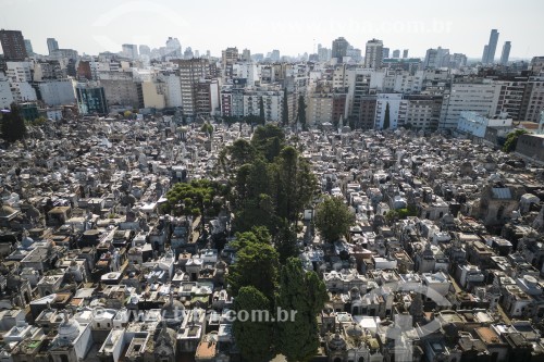 Foto feita com drone do Cemitério da Recoleta  - Buenos Aires - Província de Buenos Aires - Argentina