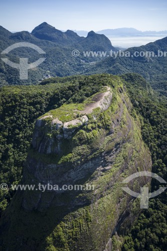 Foto feita com drone da Pedra Bonita - Parque Nacional da Tijuca - Rio de Janeiro - Rio de Janeiro (RJ) - Brasil