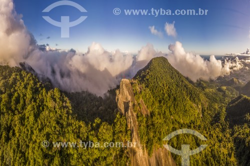 Foto feita com drone do Bico do Papagaio no Parque Nacional da Tijuca - Rio de Janeiro - Rio de Janeiro (RJ) - Brasil