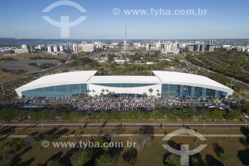 Foto feita com drone do Centro de Convenções Ulysses Guimarães - Brasília - Distrito Federal (DF) - Brasil