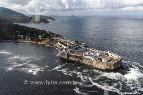 Vista aérea da Fortaleza de Santa Cruz da Barra (1612) - Niterói - Rio de Janeiro (RJ) - Brasil