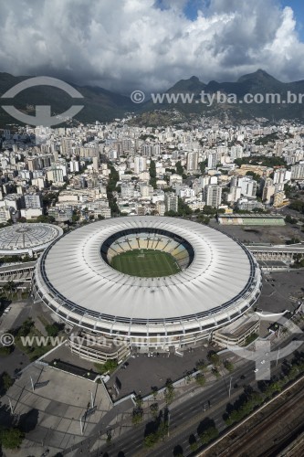 Vista aérea do Estádio Jornalista Mário Filho (1950) - mais conhecido como Maracanã  - Rio de Janeiro - Rio de Janeiro (RJ) - Brasil
