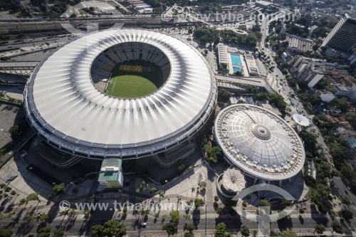 Vista aérea do Estádio Jornalista Mário Filho (1950) - mais conhecido como Maracanã  - Rio de Janeiro - Rio de Janeiro (RJ) - Brasil