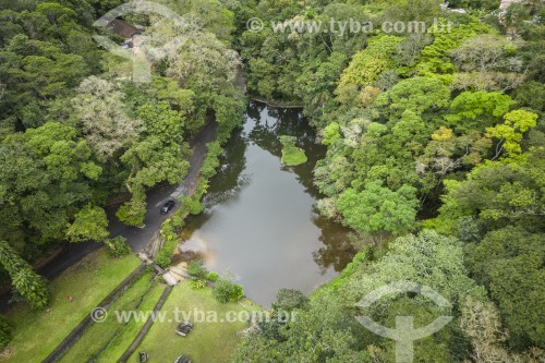 Foto feita com drone do Açude da Solidão - Parque Nacional da Tijuca  - Rio de Janeiro - Rio de Janeiro (RJ) - Brasil