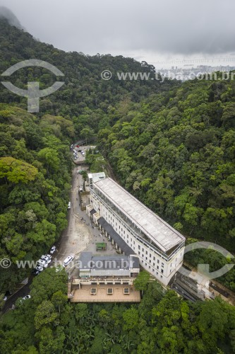 Foto feita com drone do Centro de Visitantes Paineiras - antigo Hotel Paineiras  - Rio de Janeiro - Rio de Janeiro (RJ) - Brasil
