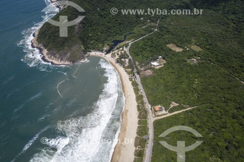 Foto feita com drone da Praia de Grumari - Rio de Janeiro - Rio de Janeiro (RJ) - Brasil