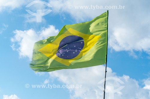 Bandeira do Brasil no Arpoador - Rio de Janeiro - Rio de Janeiro (RJ) - Brasil