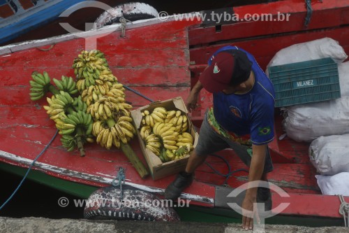 Desembarque de bananas no Porto de Manaus - Manaus - Amazonas (AM) - Brasil