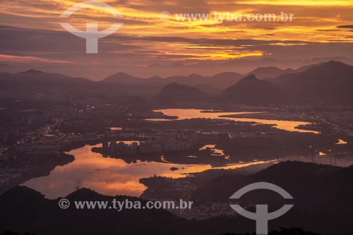 Entardecer visto à partir da Pedra Bonita - Rio de Janeiro - Rio de Janeiro (RJ) - Brasil