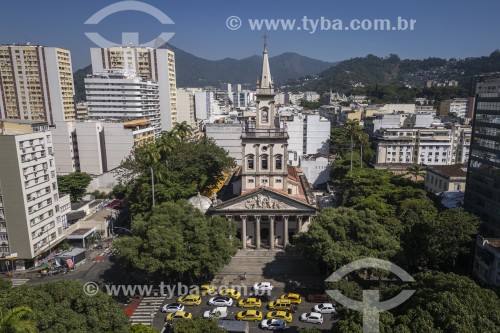 Foto feita com drone da Igreja Matriz de Nossa Senhora da Glória (1872) - Rio de Janeiro - Rio de Janeiro (RJ) - Brasil