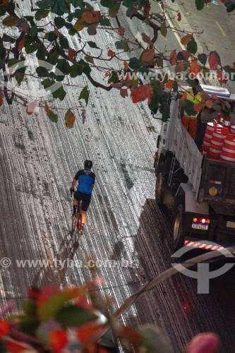 Ciclista na Rua Francisco Otaviano - Rio de Janeiro - Rio de Janeiro (RJ) - Brasil