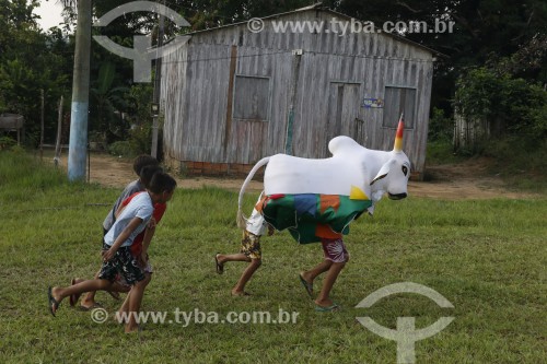 Folclore popular do Boi Estrelinha na Comunidade Perpétuo Socorro - Parintins - Amazonas (AM) - Brasil